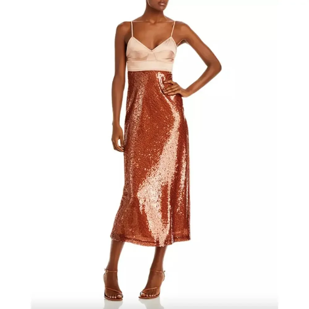 A.L.C. Gisele Sequin Midaxi Empire Dress